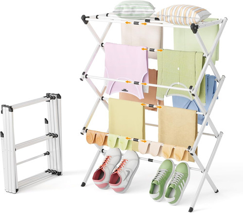 Foldable clothes drying rack - foldable,