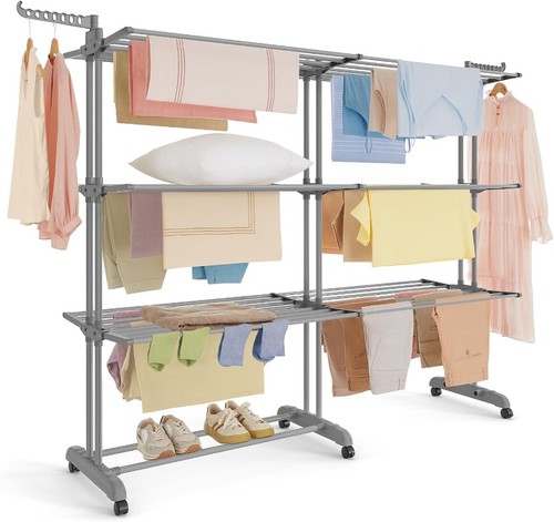 Tier clothes drying rack - clothes,